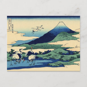 Umegawa in de provincie Sagami (door Hokusai) Briefkaart