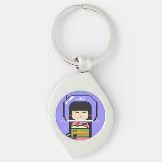 Umeko Space Colony NFT #47 Sumi keychain (Voorkant)