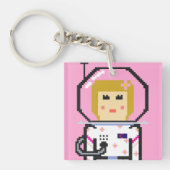 Umeko Space Colony NFT #5 Momoka keychain (Voorkant)