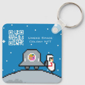 Umeko Space Colony NFT keychain キ ホ ーダ ー (Achterkant)
