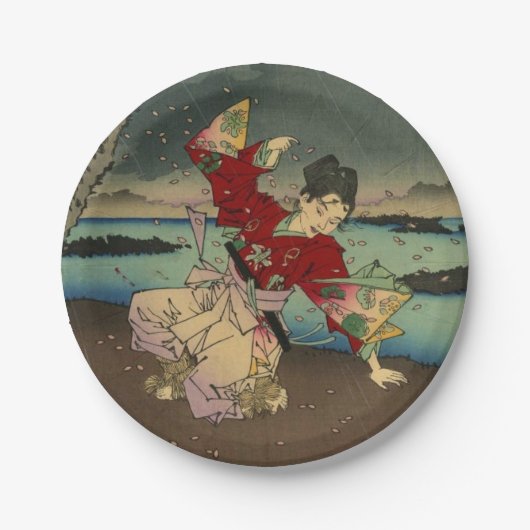 Umewaka aan de Sumida (2:3) Papieren Bordje (Voorkant)