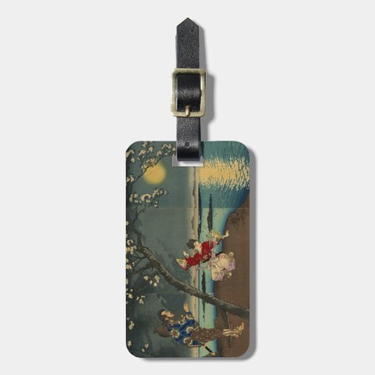 Umewaka aan de Sumida rivier Bagagelabel (Voorkant verticaal)