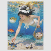 Umi Blossom – Een oceaanportret Tissuepapier (Voorkant)