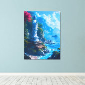 Umi no Hotoke De Boeddha van de Zee Canvas Afdruk (Insitu (Houten vloer))