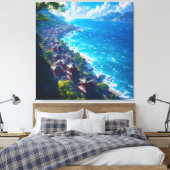 Umi no Yume "Dromen van het Zee" Canvas Afdruk (Insitu (Slaapkamer))