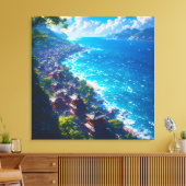 Umi no Yume “Droom van de Zee” Canvas Afdruk (Insitu (Woonkamer))