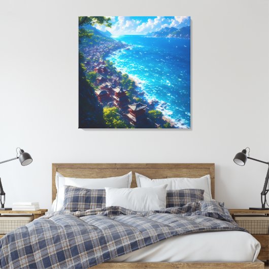 Umi no Yume “Droom van de Zee” Canvas Afdruk (Insitu (Slaapkamer))