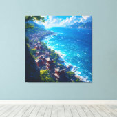 Umi no Yume “Droom van de Zee” Canvas Afdruk (Insitu (Houten vloer))