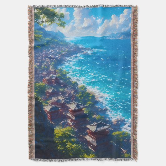 Umi no Yume “Droom van de Zee” Deken (Voorkant Verticaal)