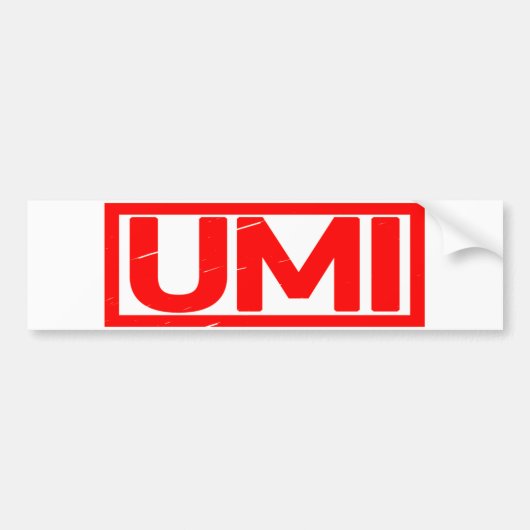 Umi Stamp Bumpersticker (Voorkant)