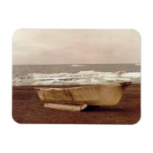 Umiak Walrus Skin Whalers Boat Foto gedrukt Flex Magneet (Horizontaal)