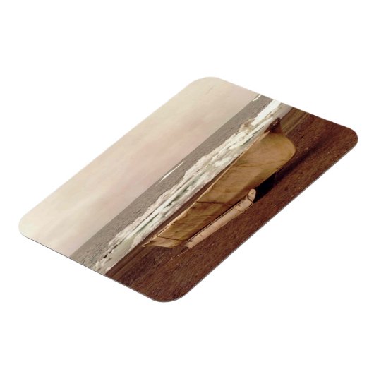 Umiak Walrus Skin Whalers Boat Foto gedrukt Flex Magneet (Linkerzijde)