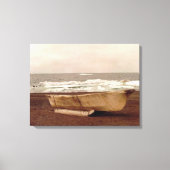 Umiak, Walrus Skin Whalers Boat Pt. Barrow Alaska Canvas Afdruk (Voorkant)