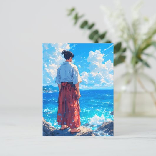 Umibe no Seijaku – Seaside Tranquility Briefkaart (Staand voorkant)
