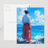 Umibe no Seijaku – Seaside Tranquility Briefkaart (Voorkant / Achterkant)