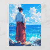 Umibe no Seijaku – Seaside Tranquility Briefkaart (Voorkant)