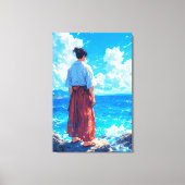 Umibe no Seijaku – Zee Rust Canvas Afdruk (Voorkant)