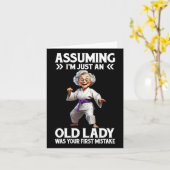 Uming ik ben gewoon een oude dame was je eerste fo kaart (Gele Bloem)