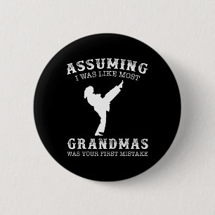 Uming ik was als de meeste oma's eerste fout - Kar Ronde Button 5,7 Cm