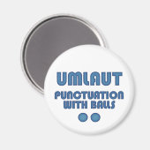 Umlaut Ballen (Blauw) Magneet (Voorkant / Achterkant)