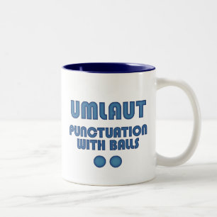 Umlaut Balls Tweekleurige Koffiemok
