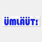 UMLAUT! Bumperstickers (Voorkant)