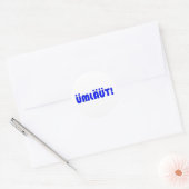 ÜMLÄÜT! RONDE STICKER (Envelop)