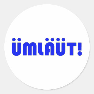 ÜMLÄÜT! RONDE STICKER