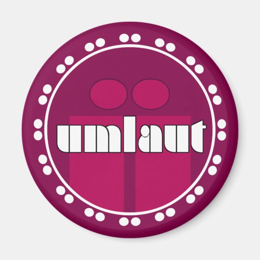 Umlaut Rondell Magneten - Framboos (Voorkant)