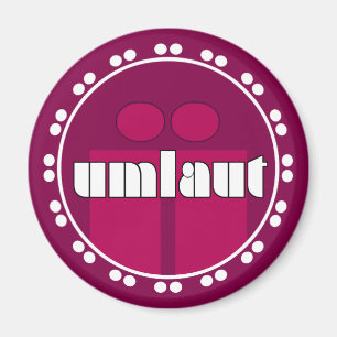 Umlaut Rondell Magnets - Frambozen Magneet