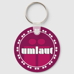 Umlaut Rondell Sleutelhangers - Frambozen