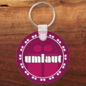 Umlaut Rondell Sleutelhangers - Frambozen (Voorkant)