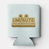 Umlaute sind wunderschön Duitse taal UMLAUT Blikjeskoeler (Achterkant)