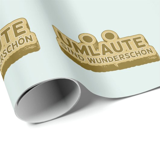 Umlaute sind wunderschön Duitse taal UMLAUT Cadeaupapier (Rol Hoek)