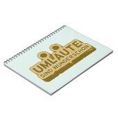 Umlaute sind wunderschön Duitse taal UMLAUT Notitieboek (Linkerzijde)