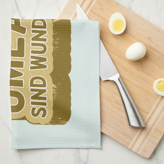 Umlaute sind wunderschön Duitse taal UMLAUT Theedoek (Quarter Fold)