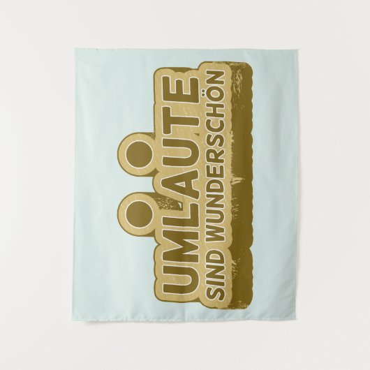 Umlaute sind wunderschön Duitse taal UMLAUT Wandkleed (Voorkant)