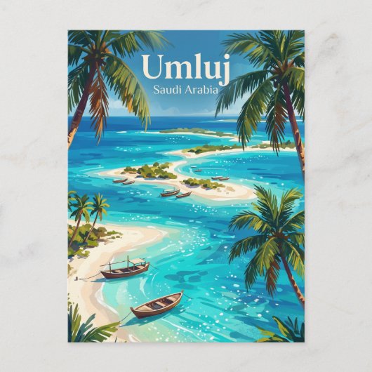 Umluj Saoedi-Arabië Briefkaart (Voorkant)