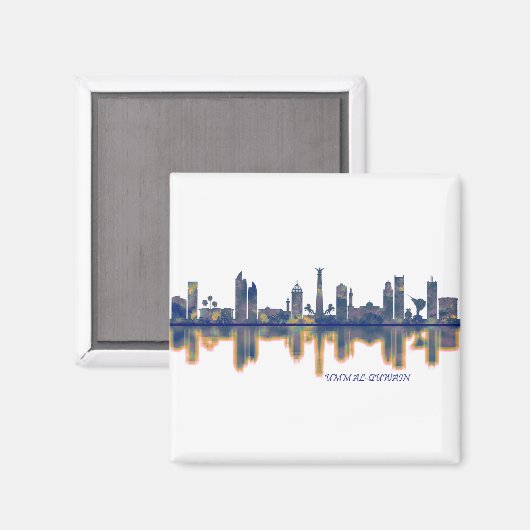 Umm al-Quwain Skyline Magneet (Voorkant / Achterkant)