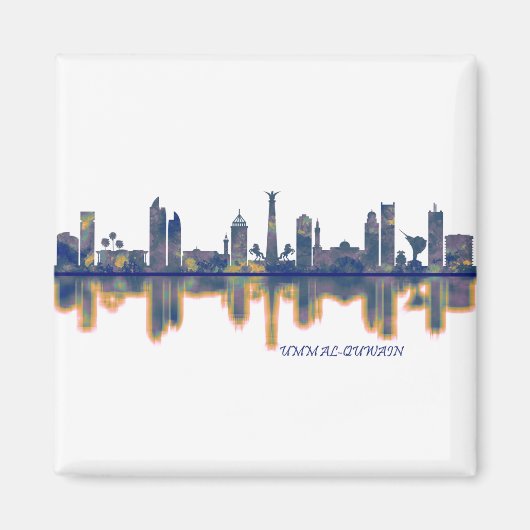 Umm al-Quwain Skyline Magneet (Voorkant)