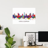 Umm al-Quwain UAE Skyline Poster (Thuiskantoor)