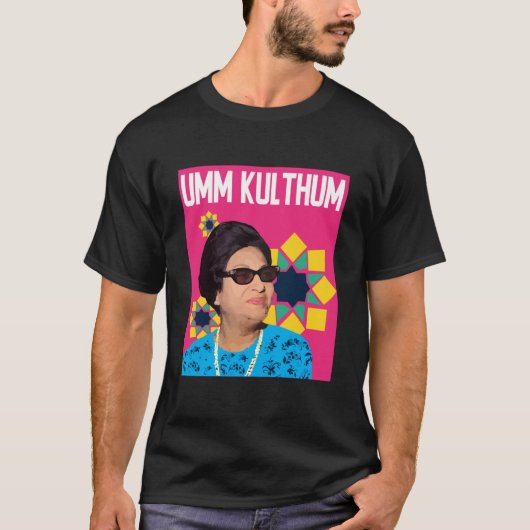 Umm Kulthum Pop Art Fully Scoop T-shirt (Voorkant)