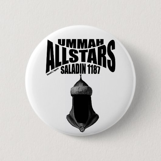 Ummah Allstars Saladin Ronde Button 5,7 Cm (Voorkant)