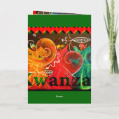 Umoja! - Eenheid… Kwanzaa Feestdagen Kaart (Achterkant)