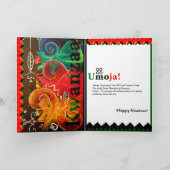 Umoja! - Eenheid… Kwanzaa Feestdagen Kaart (Binnen)