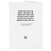 Umoja - Geesten van Kwanza Notecard (Achterkant)