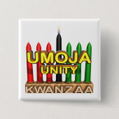 Umoja Vierkante Button 5,1 Cm (Voorkant)