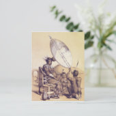 Umpanda de koning van de Amazulu, 1849 Briefkaart (Staand voorkant)