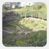 Umpherston Sinkhole Hidden Sanctuary Vierkante Sticker (Voorkant)