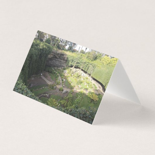 Umpherston Sinkhole Hidden Sanctuary Wenskaart Kaart (Voorkant)